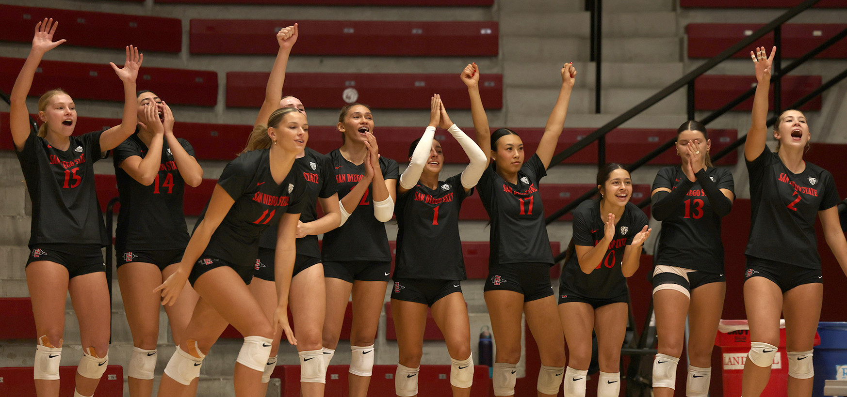 Aztecs Finish Strong in Four-Set Victory over CSU Bakersfield