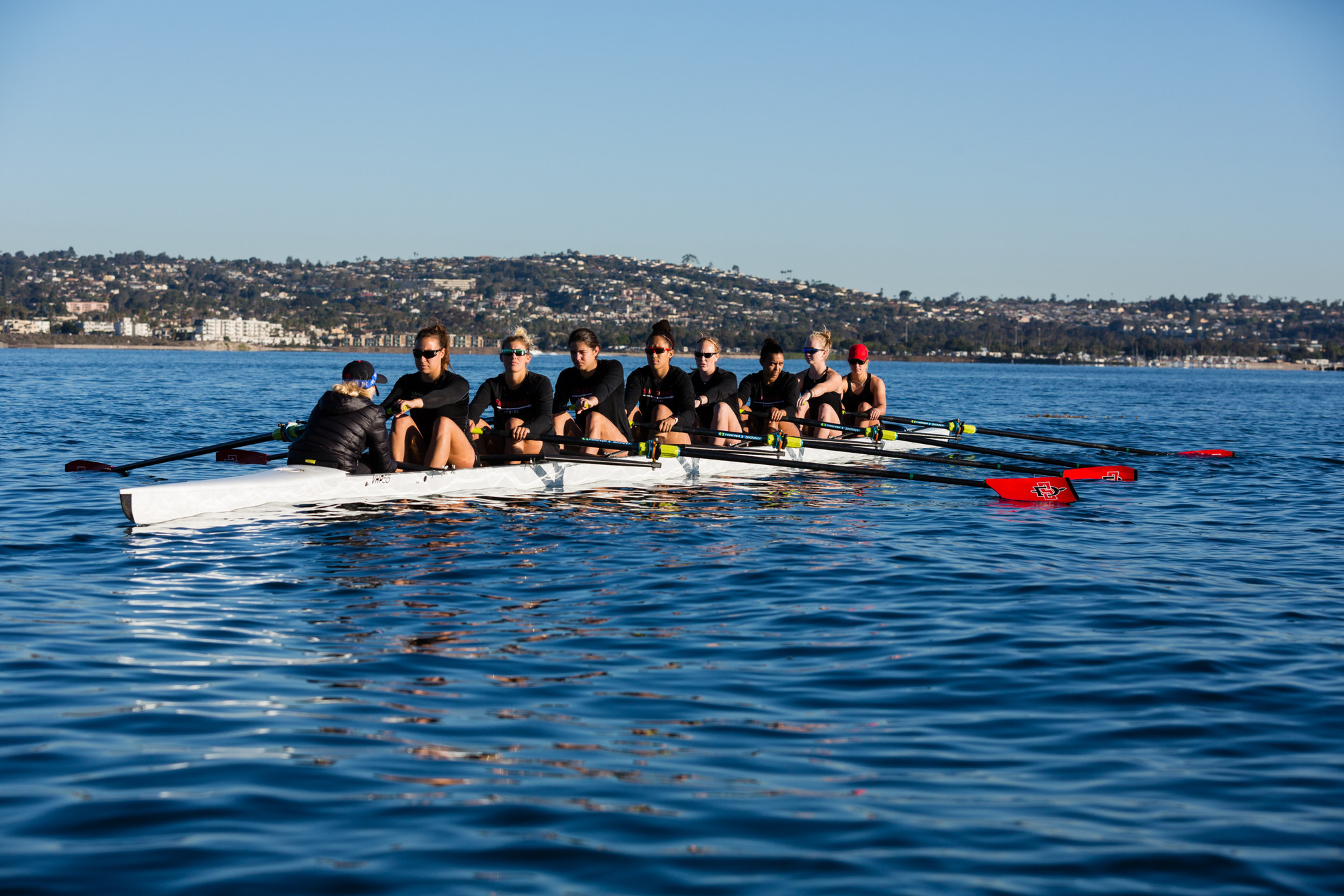 Rowing wins races at LMU with UCSD - San Diego State Aztecs
