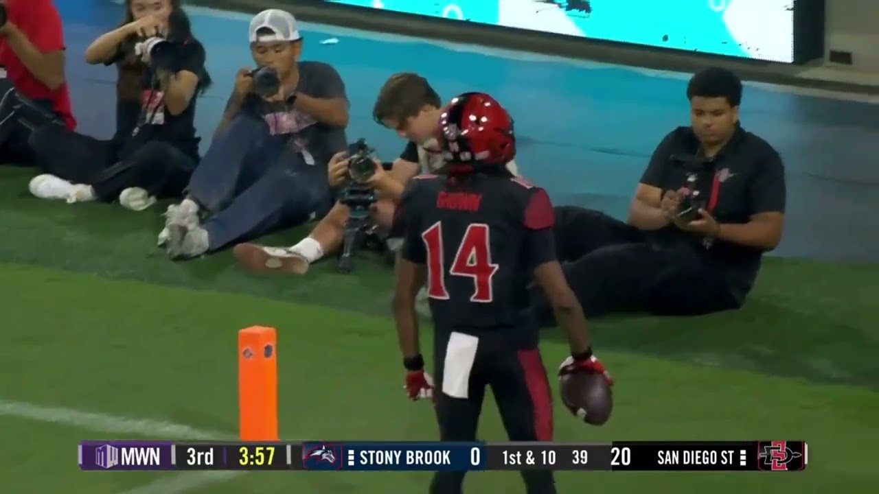 SDSU FOOTBALL HIGHLIGHTS: AZTECS 42, STONY BROOK 0 - San Diego State Aztecs