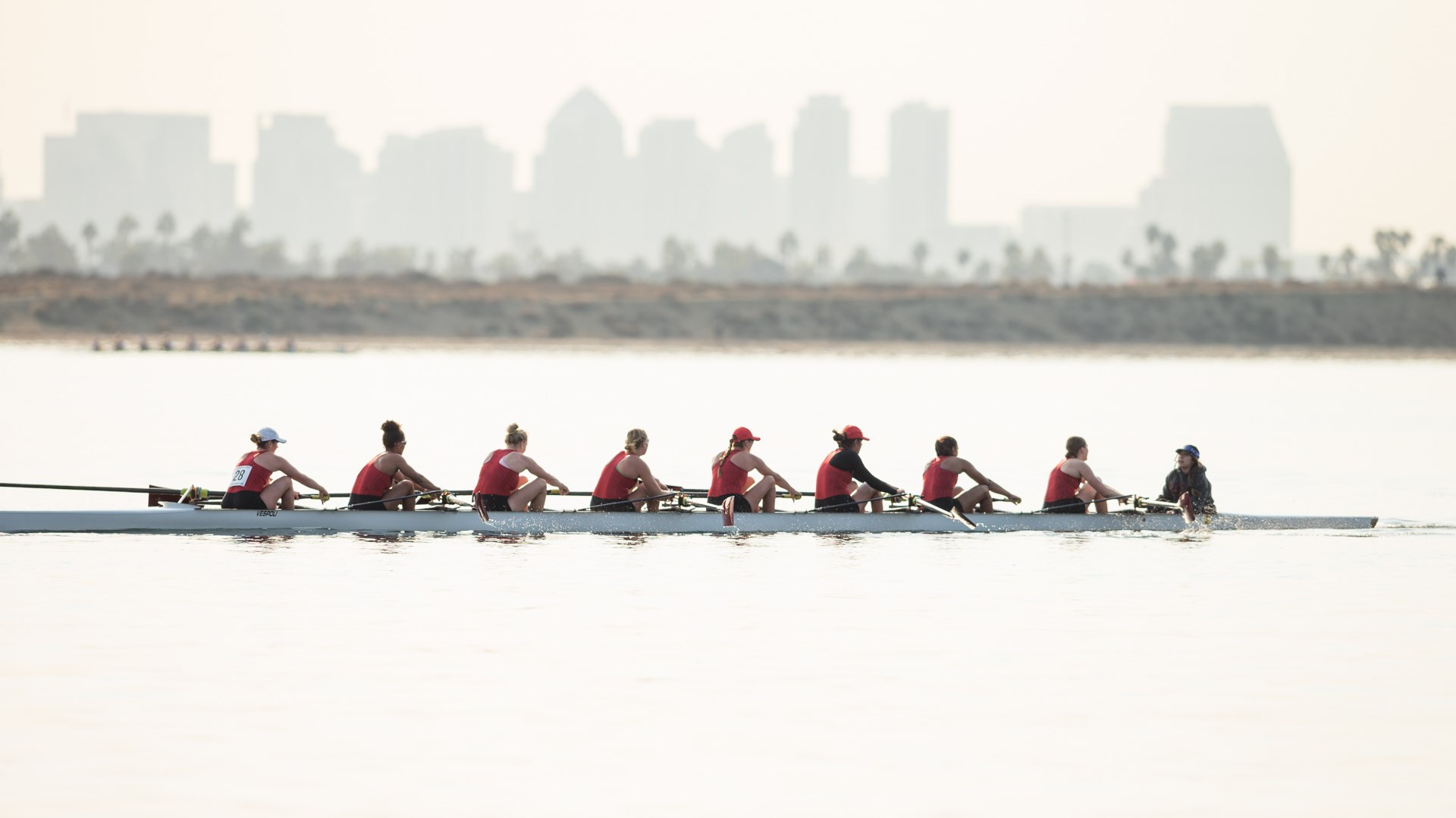 Rowing to race in San Diego Crew Classic - San Diego State Aztecs