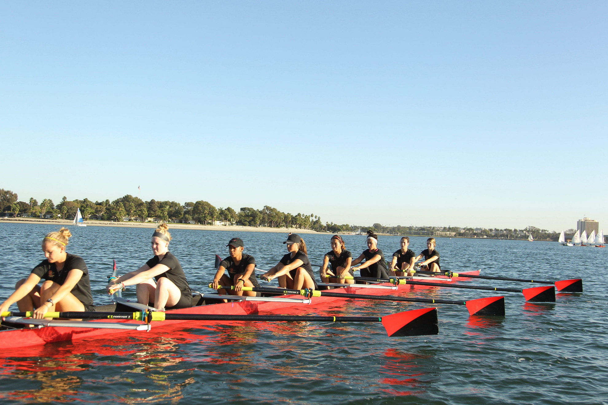 Rowing Completes Final Spring Scrimmage - San Diego State Aztecs